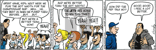 Cleats on Saturday February 8, 2003 Comic Strip