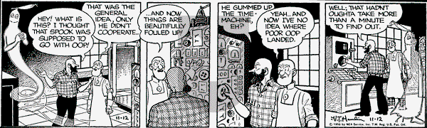 Alley Oop on Monday November 12, 1956 Comic Strip