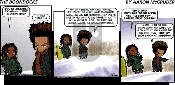 The Boondocks on Sunday September 14, 2008 Comic Strip