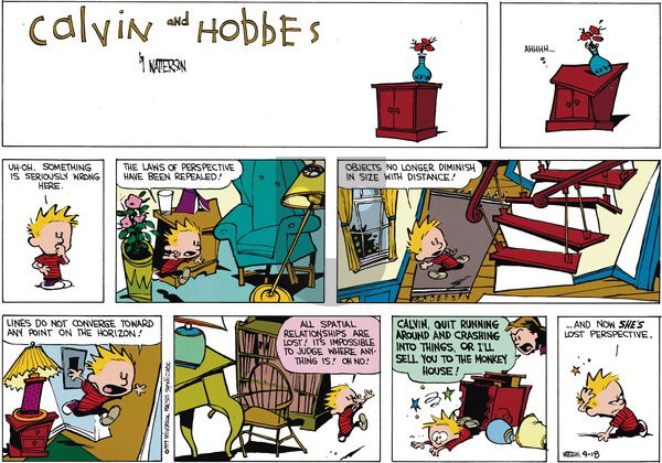 Calvin and Hobbes on Sunday June 4, 1989 Comic Strip