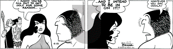 Alley Oop on Monday April 19, 2004 Comic Strip