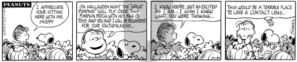 Peanuts on Friday October 30, 1970 Comic Strip