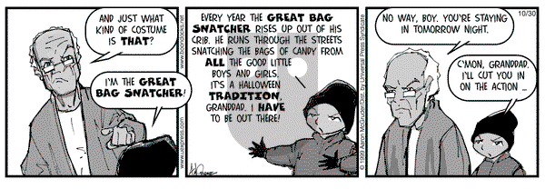 The Boondocks on Saturday October 30, 1999 Comic Strip