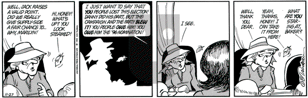 Doonesbury on Friday November 27, 1992 Comic Strip