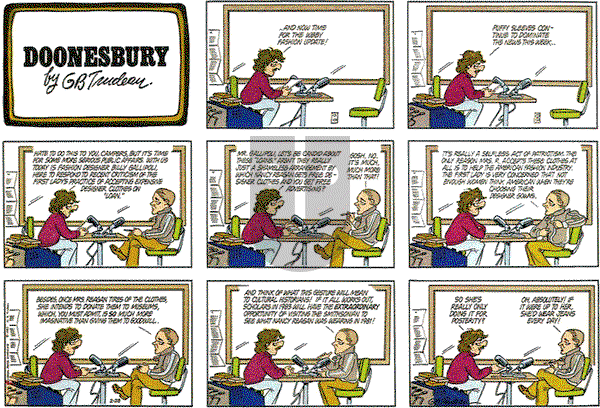 Doonesbury on Sunday February 28, 1982 Comic Strip