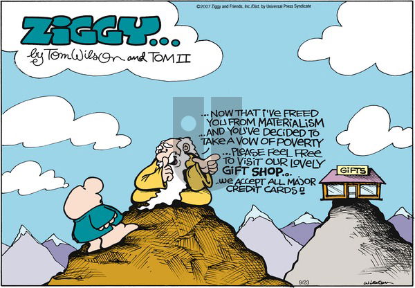 Ziggy on Sunday September 23, 2007 Comic Strip