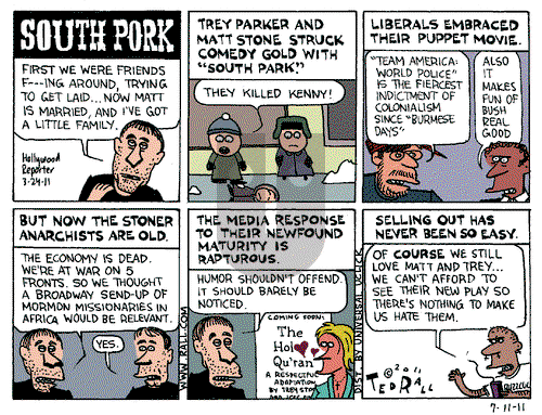 Ted Rall on Monday July 11, 2011 Comic Strip
