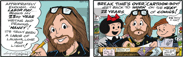 Nancy on Monday September 4, 2017 Comic Strip