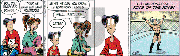 Baldo on Wednesday September 5, 2001 Comic Strip