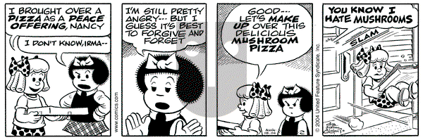 Nancy on Wednesday August 18, 2004 Comic Strip