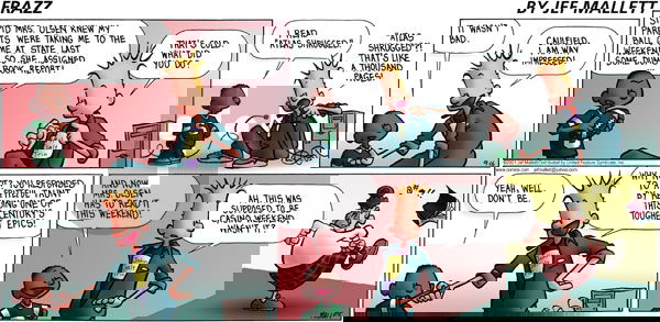 Frazz on Sunday September 16, 2001 Comic Strip
