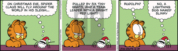 Garfield on Saturday December 19, 2015 Comic Strip