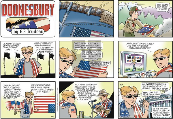 Doonesbury on Sunday July 30, 2006 Comic Strip