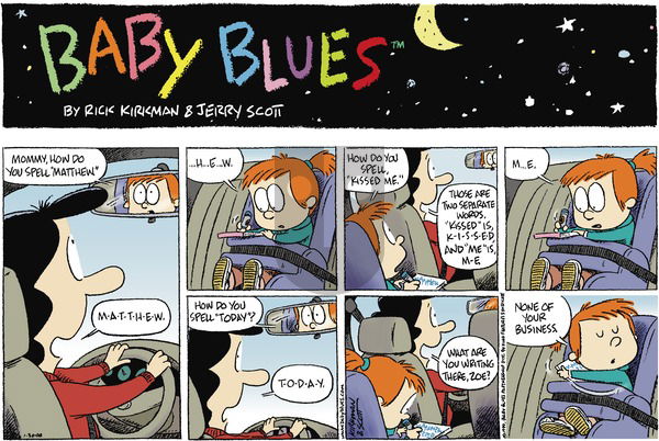 Baby Blues on Sunday January 30, 2000 Comic Strip