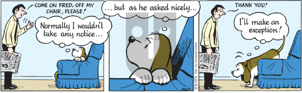Fred Basset on Thursday March 3, 2011 Comic Strip