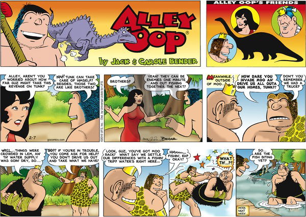 Alley Oop on Sunday February 7, 2016 Comic Strip