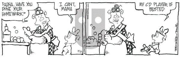 The Grizzwells on Thursday October 11, 2001 Comic Strip