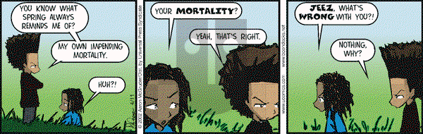 The Boondocks on Thursday April 11, 2002 Comic Strip