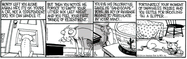 Monty on Monday August 23, 2004 Comic Strip