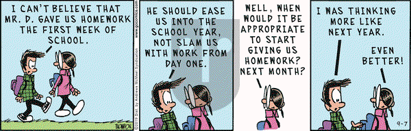 Grand Avenue on Saturday September 7, 2019 Comic Strip