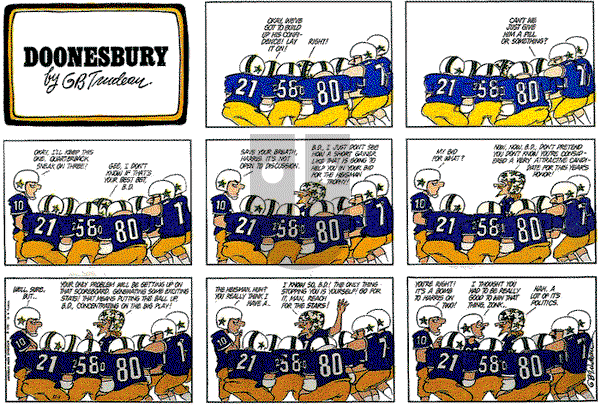 Doonesbury on Sunday November 1, 1981 Comic Strip