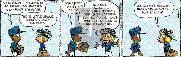 Cleats on Monday April 25, 2005 Comic Strip