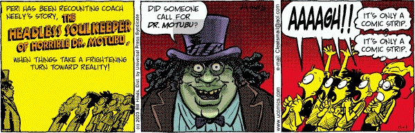 Cleats - Saturday November 1, 2003 Comic Strip