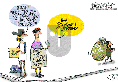 Mike Lester on Saturday April 6, 2024 Comic Strip