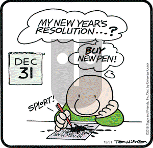 Ziggy on Saturday December 31, 2016 Comic Strip