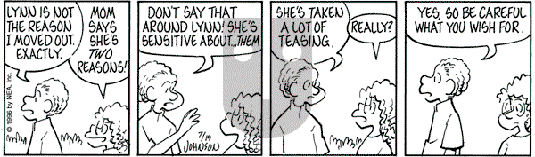 Arlo and Janis on Friday November 21, 1997 Comic Strip