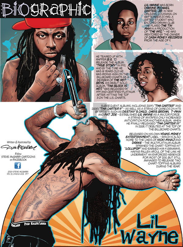 Biographic on Sunday August 7, 2011 Comic Strip