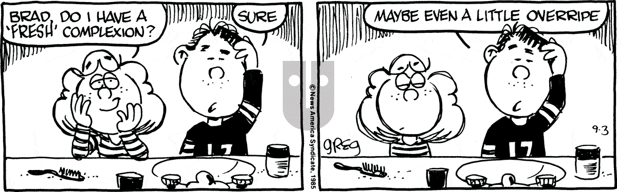 Luann - Tuesday September 3, 1985 Comic Strip