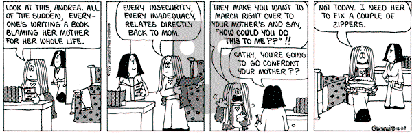 Cathy Classics on Saturday December 29, 1979 Comic Strip