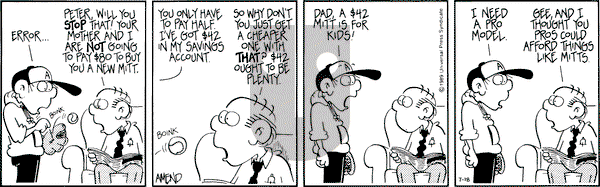 FoxTrot on Tuesday July 18, 1989 Comic Strip