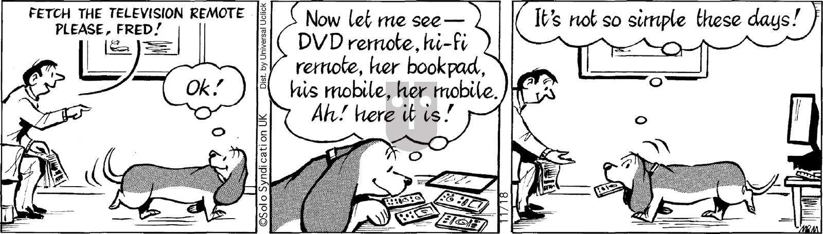 Fred Basset on Tuesday November 18, 2014 Comic Strip