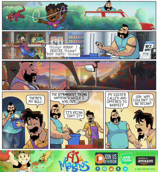 AJ and Magnus - Tuesday August 16, 2022 Comic Strip