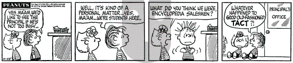 Peanuts on Wednesday October 25, 1972 Comic Strip