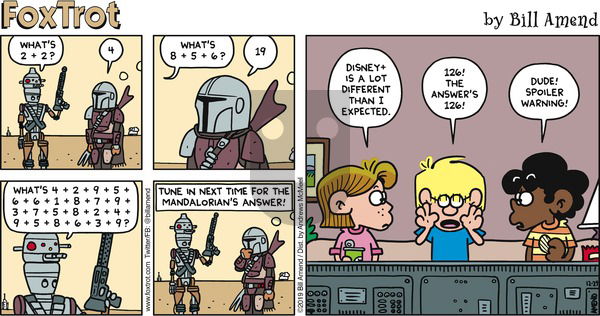 FoxTrot on Sunday December 29, 2019 Comic Strip