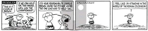 Peanuts on Monday July 29, 1963 Comic Strip