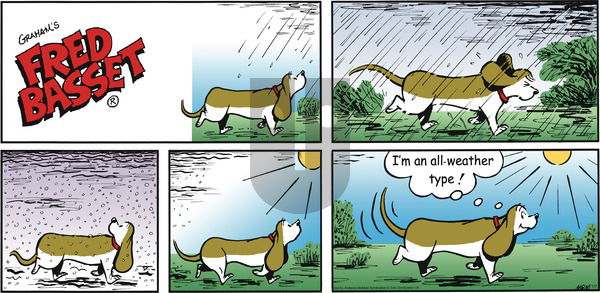 Fred Basset on Sunday January 7, 2018 Comic Strip