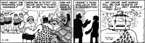 Alley Oop on Friday February 28, 1975 Comic Strip