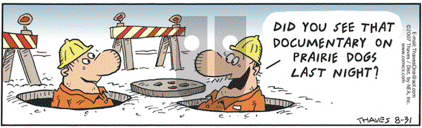 Frank and Ernest on Friday August 31, 2007 Comic Strip