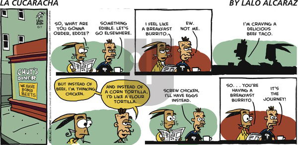 La Cucaracha on Sunday June 7, 2015 Comic Strip