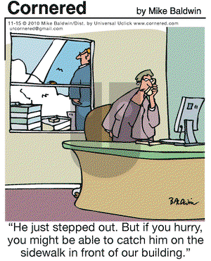 Cornered on Monday November 15, 2010 Comic Strip