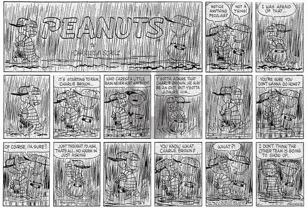Peanuts on Sunday April 1, 1956 Comic Strip