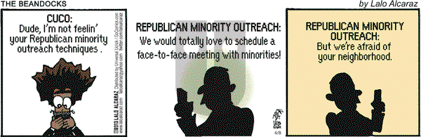 La Cucaracha on Monday April 8, 2013 Comic Strip