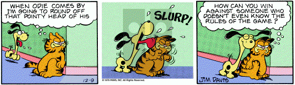 Garfield on Saturday December 9, 1978 Comic Strip