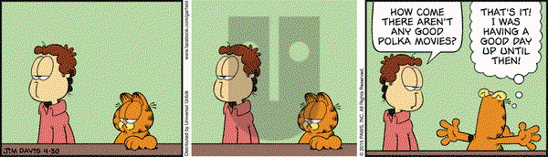 Garfield on Thursday April 30, 2015 Comic Strip