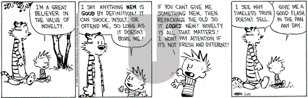 Calvin and Hobbes on Tuesday May 20, 2025 Comic Strip