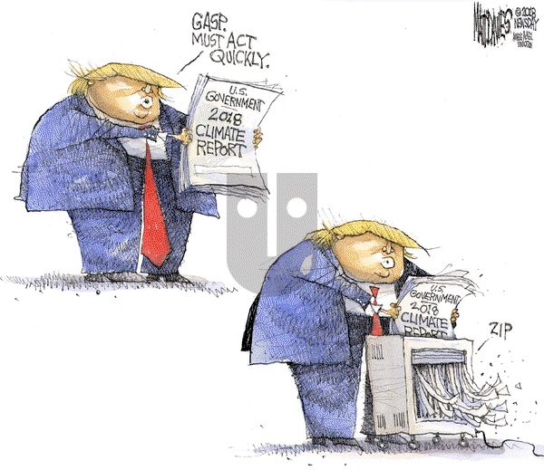 Matt Davies on Tuesday November 27, 2018 Comic Strip